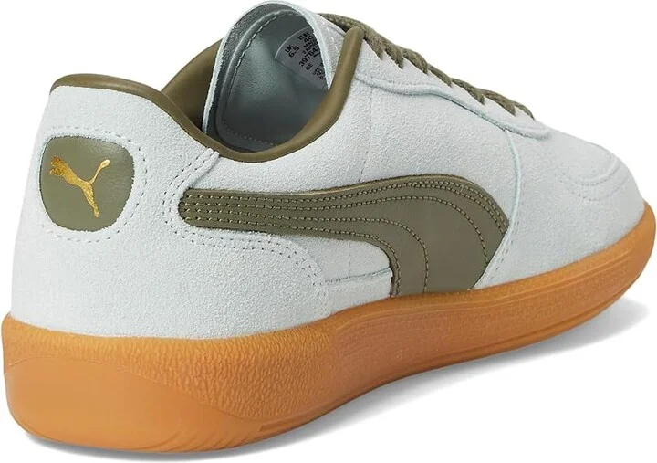 PUMA Palermo Sneakers Women's Boots Peaceful Blue/Loden Green : 5.5 B - Medium, Leather/Textile - Image 4