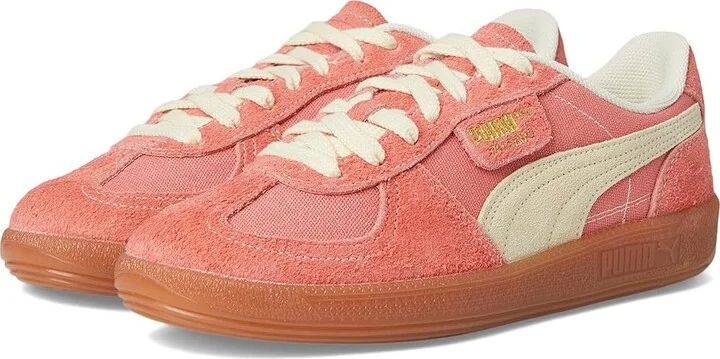 PUMA Palermo Sneakers Women's Boots Peach Frost/Creamy Vanilla : 11 B - Medium, Leather/Textile