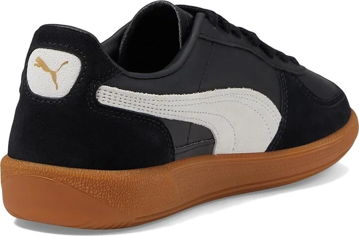 PUMA Palermo Sneakers Women's Boots Puma Black/Feather Gray/Gum : 9 B - Medium, Leather/Textile - Image 4