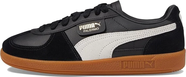 PUMA Palermo Sneakers Women's Boots Puma Black/Feather Gray/Gum : 9 B - Medium, Leather/Textile - Image 6