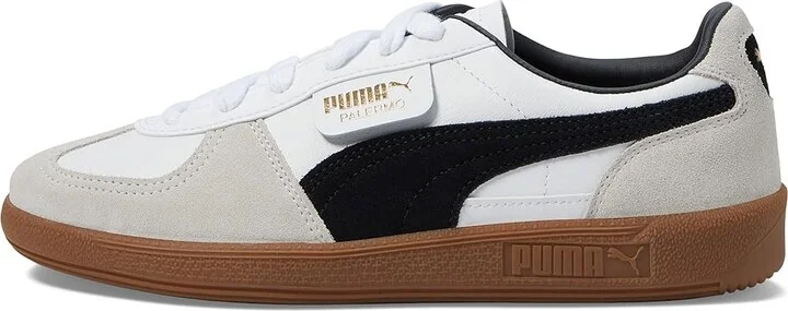 PUMA Palermo Sneakers Women's Boots PUMA White/Vapor Gray/Gum : 9.5 B - Medium, Leather/Textile - Image 6