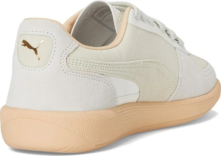 PUMA Palermo Sneakers Women's Boots Warm White/Alpine Snow/Cashew : 10.5 B - Medium, Leather/Textile - Image 4