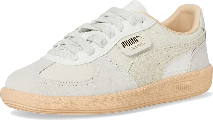 PUMA Palermo Sneakers Women's Boots Warm White/Alpine Snow/Cashew : 10.5 B - Medium, Leather/Textile - Image 5