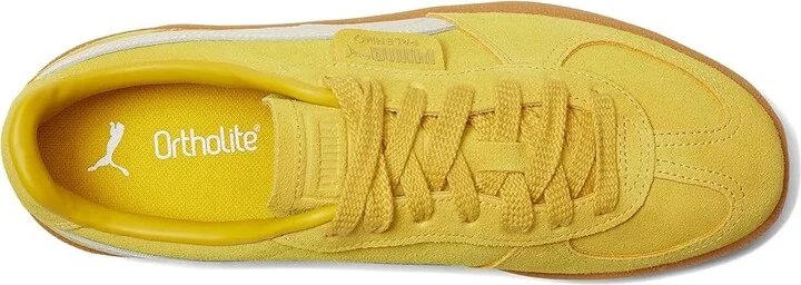 PUMA Palermo Sneakers Women's Boots Yellow Sizzle/Alpine Snow : 10 B - Medium, Leather/Textile - Image 2