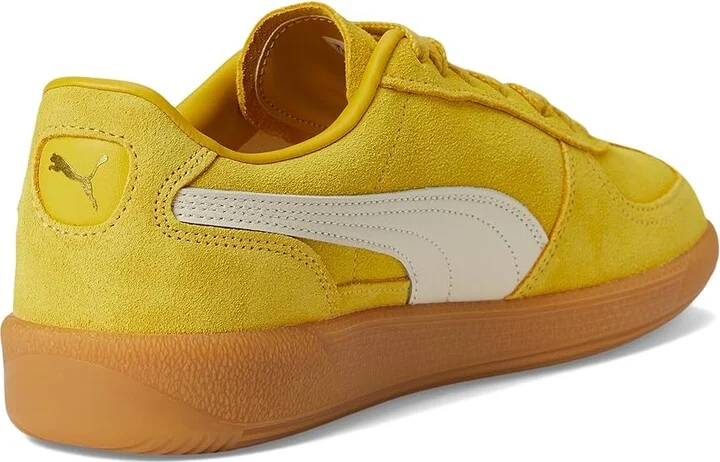 PUMA Palermo Sneakers Women's Boots Yellow Sizzle/Alpine Snow : 10 B - Medium, Leather/Textile - Image 4