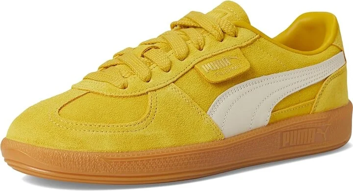PUMA Palermo Sneakers Women's Boots Yellow Sizzle/Alpine Snow : 10 B - Medium, Leather/Textile - Image 5