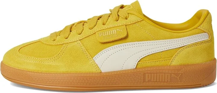 PUMA Palermo Sneakers Women's Boots Yellow Sizzle/Alpine Snow : 10 B - Medium, Leather/Textile - Image 6