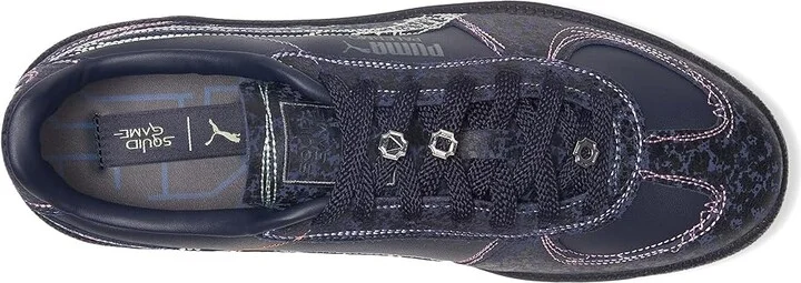 PUMA Palermo Squid Game Shoes Men's Shoes Navy/Bright Melon : 13 D - Medium, Leather/Suede - Image 2