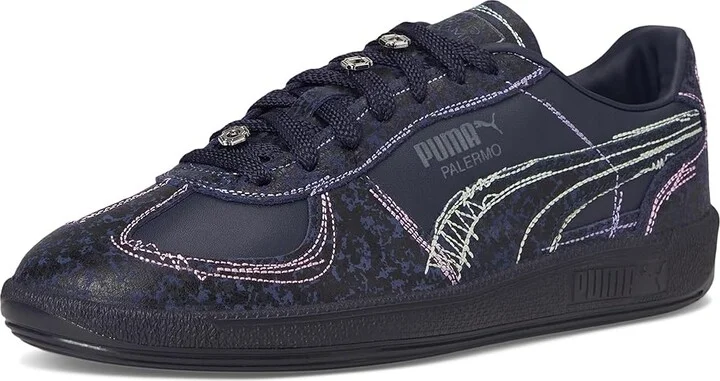PUMA Palermo Squid Game Shoes Men's Shoes Navy/Bright Melon : 13 D - Medium, Leather/Suede - Image 5