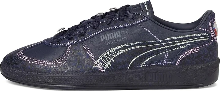 PUMA Palermo Squid Game Shoes Men's Shoes Navy/Bright Melon : 13 D - Medium, Leather/Suede - Image 6