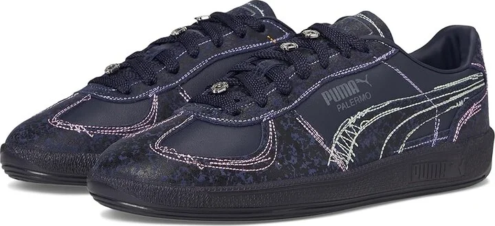 PUMA Palermo Squid Game Shoes Men's Shoes Navy/Bright Melon : 13 D - Medium, Leather/Suede
