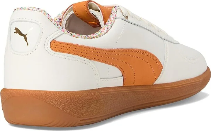 PUMA Palermo Squid Game Shoes Men's Shoes Warm White/Pumpkin Pie : 13 D - Medium, Leather/Suede - Image 4
