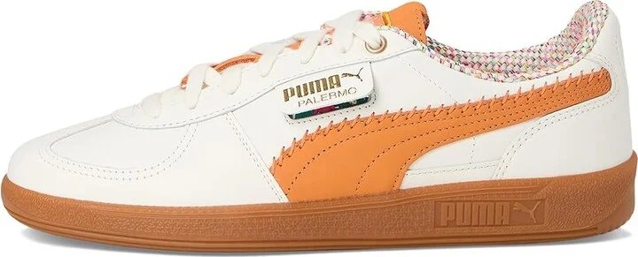 PUMA Palermo Squid Game Shoes Men's Shoes Warm White/Pumpkin Pie : 13 D - Medium, Leather/Suede - Image 6