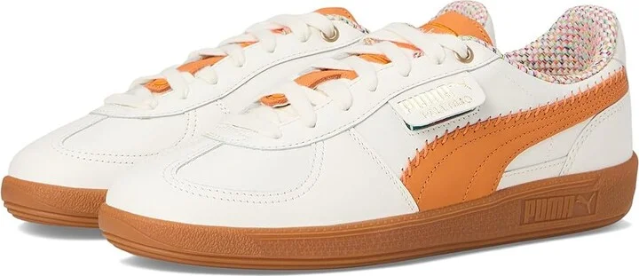 PUMA Palermo Squid Game Shoes Men's Shoes Warm White/Pumpkin Pie : 13 D - Medium, Leather/Suede