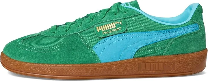 PUMA Palermo Vintage Shoes Men's Snow Shoes Archive Green/Bright Aqua : 8.5 D - Medium, Leather/Suede - Image 6