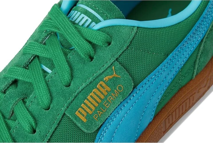 PUMA Palermo Vintage Shoes Men's Snow Shoes Archive Green/Bright Aqua : 8.5 D - Medium, Leather/Suede - Image 7