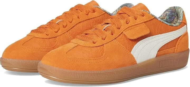 PUMA Palermo Vintage Shoes Men's Snow Shoes Dark Poppy/Warm White : 8 D - Medium, Leather/Suede