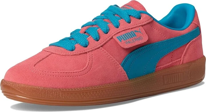 PUMA Palermo Vintage Shoes Men's Snow Shoes Peach Frost/Tropical Blue : 10 D - Medium, Leather/Suede - Image 5