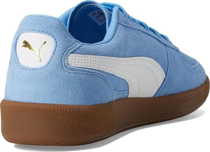 PUMA Palermo Vintage Shoes Men's Snow Shoes Team Light Blue/Puma White : 14 D - Medium, Leather/Suede - Image 4