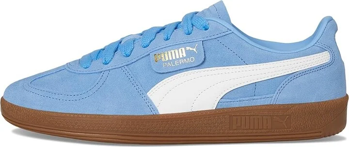 PUMA Palermo Vintage Shoes Men's Snow Shoes Team Light Blue/Puma White : 14 D - Medium, Leather/Suede - Image 6