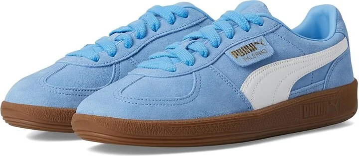 PUMA Palermo Vintage Shoes Men's Snow Shoes Team Light Blue/Puma White : 14 D - Medium, Leather/Suede