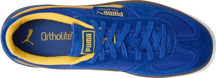 PUMA Palermo Vintage Shoes Men's Snow Shoes Vivid Blue/Sunny Yellow : 9 D - Medium, Leather/Suede - Image 2