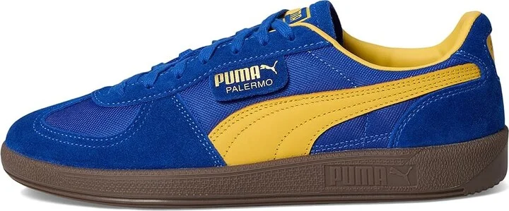 PUMA Palermo Vintage Shoes Men's Snow Shoes Vivid Blue/Sunny Yellow : 9 D - Medium, Leather/Suede - Image 6
