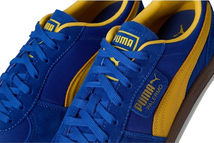 PUMA Palermo Vintage Shoes Men's Snow Shoes Vivid Blue/Sunny Yellow : 9 D - Medium, Leather/Suede - Image 7
