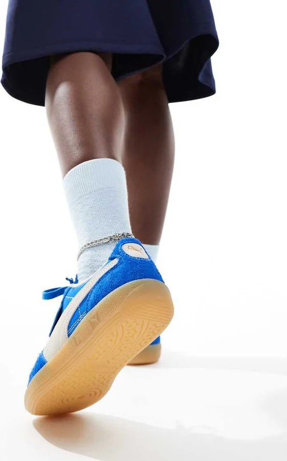 PUMA Palermo Vintage sneakers in blue - Image 3