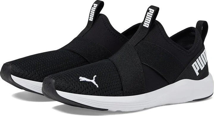 PUMA Prowl Slip-On Women's Shoes Puma Black/Puma White : 5.5 B - Medium, Textile