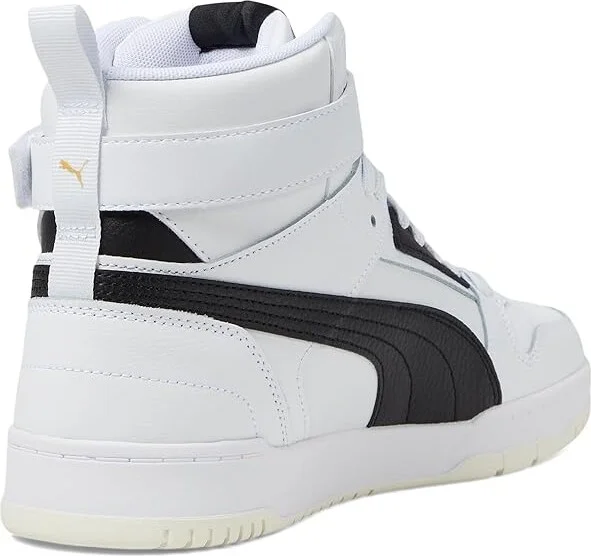 PUMA RBD Game Men's Shoes Puma White/Puma Black/Puma Team Gold : 11.5 D - Medium, Leather/Synthetic - Image 4