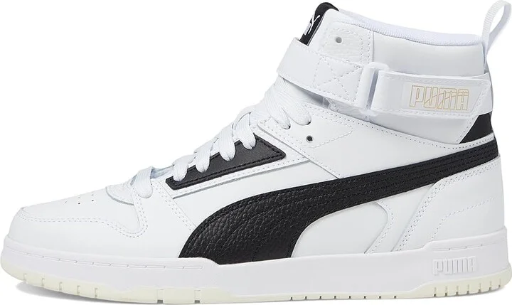 PUMA RBD Game Men's Shoes Puma White/Puma Black/Puma Team Gold : 11.5 D - Medium, Leather/Synthetic - Image 6