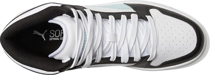 PUMA Rebound Layup Mid Shoes Women's Boots Puma White/Frosted Dew/Puma Black : 7 B - Medium, Leather - Image 2