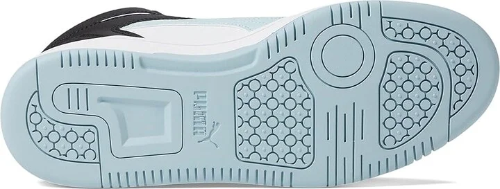 PUMA Rebound Layup Mid Shoes Women's Boots Puma White/Frosted Dew/Puma Black : 7 B - Medium, Leather - Image 3