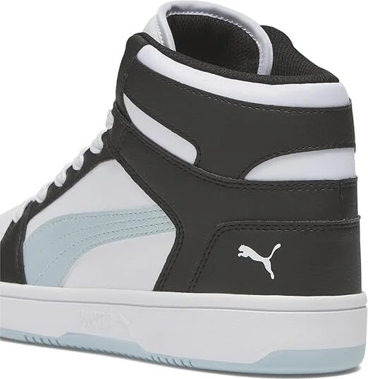 PUMA Rebound Layup Mid Shoes Women's Boots Puma White/Frosted Dew/Puma Black : 7 B - Medium, Leather - Image 7