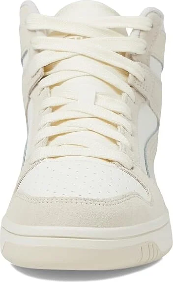 PUMA Rebound Layup Mid Shoes Women's Boots Warm White/Alpine Snow/Sugared Almond : 10.5 B - Medium, Leather - Image 5