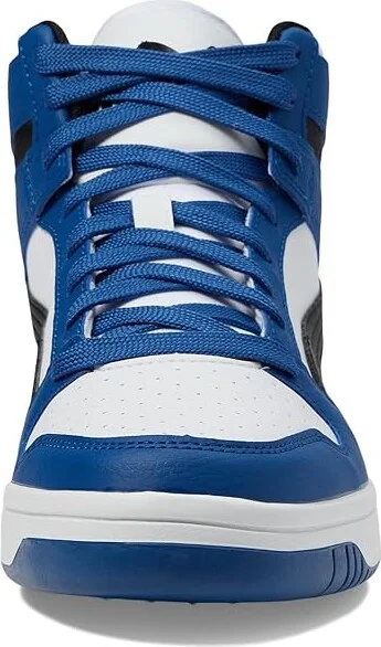 PUMA Rebound Layup Sneakers Men's Snow Shoes Puma White/Puma Black/Clyde Royal : 8 D - Medium, Leather - Image 5