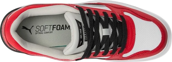 PUMA Rebound Retro Sneakers Men's Snow Shoes Puma Black/For All Time Red : 12 D - Medium, Leather - Image 2
