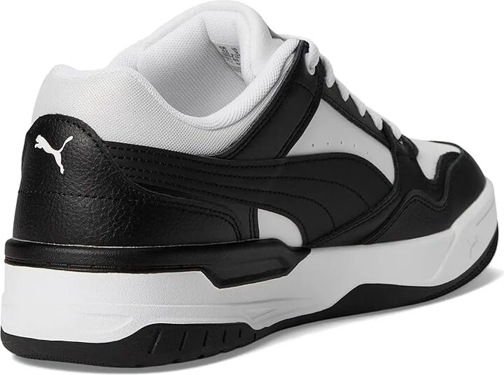 PUMA Rebound Retro Sneakers Men's Snow Shoes Puma White/Puma Black : 13 D - Medium, Leather - Image 4