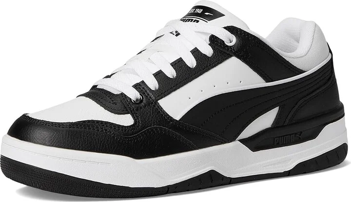 PUMA Rebound Retro Sneakers Men's Snow Shoes Puma White/Puma Black : 13 D - Medium, Leather - Image 5