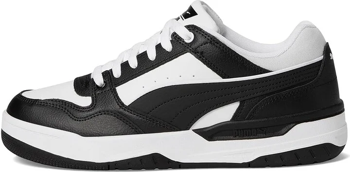 PUMA Rebound Retro Sneakers Men's Snow Shoes Puma White/Puma Black : 13 D - Medium, Leather - Image 6