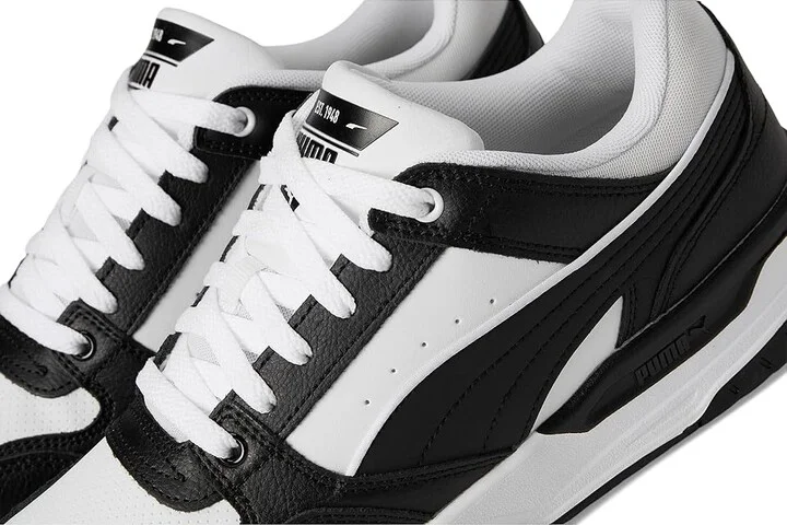PUMA Rebound Retro Sneakers Men's Snow Shoes Puma White/Puma Black : 13 D - Medium, Leather - Image 7