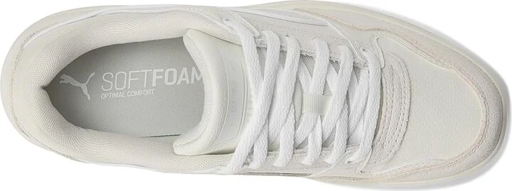 PUMA Rebound Retro Sneakers Men's Snow Shoes Warm White/Vapor Gray/Puma White : 8.5 D - Medium, Leather - Image 2