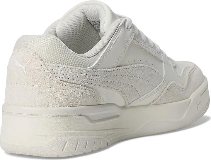 PUMA Rebound Retro Sneakers Men's Snow Shoes Warm White/Vapor Gray/Puma White : 8.5 D - Medium, Leather - Image 4