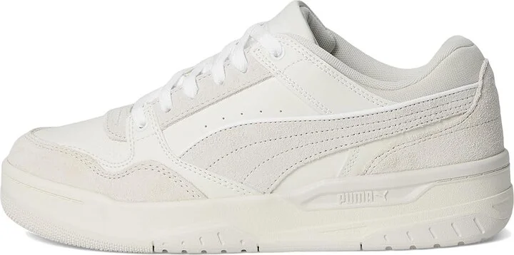 PUMA Rebound Retro Sneakers Men's Snow Shoes Warm White/Vapor Gray/Puma White : 8.5 D - Medium, Leather - Image 6