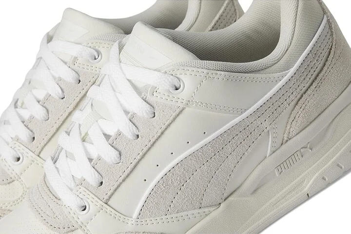 PUMA Rebound Retro Sneakers Men's Snow Shoes Warm White/Vapor Gray/Puma White : 8.5 D - Medium, Leather - Image 7