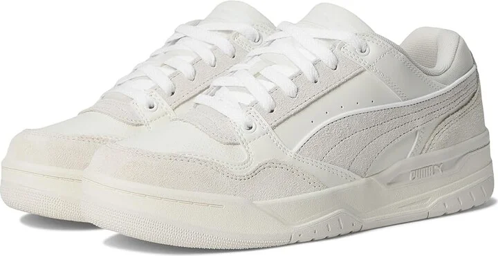 PUMA Rebound Retro Sneakers Men's Snow Shoes Warm White/Vapor Gray/Puma White : 8.5 D - Medium, Leather