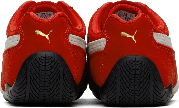 PUMA Red & White Speedcat OG Sneakers - Image 2