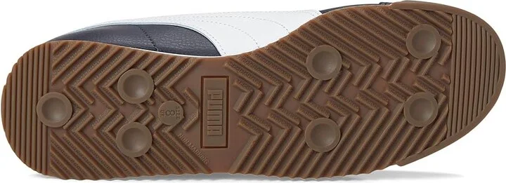 PUMA Roma 24 Standard Men's Lace up casual Shoes New Navy/Puma White : 10 D - Medium, Leather - Image 3