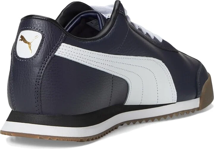 PUMA Roma 24 Standard Men's Lace up casual Shoes New Navy/Puma White : 10 D - Medium, Leather - Image 4